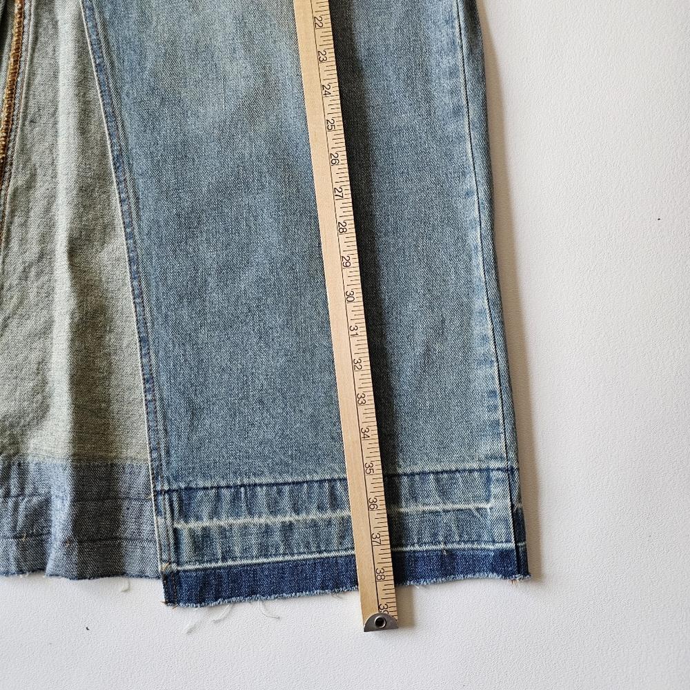 BDG Mandi Denim Maxi Skirt Blue Front Slit NWT XL Urban Outfitters - Picture 15 of 15
